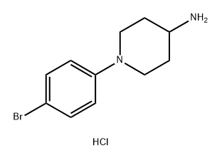 1-(4-bromophenyl)piperidin-4-amine dihydrochloride 结构式