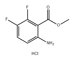 methyl 6-amino-2,3-difluorobenzoate hydrochloride 结构式