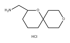 1-{1,9-dioxaspiro[5.5]undecan-2-yl}methanamine hydrochloride 结构式