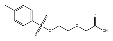 对甲苯磺酸酯-二聚乙二醇-乙酸 结构式