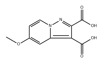 5-甲氧基吡唑并[1,5-A]吡啶-2,3-二甲酸 结构式