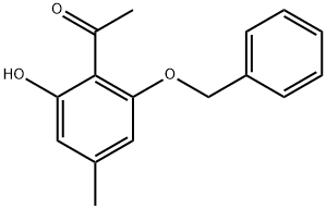 1-(2-(苄氧基)-6-羟基-4-甲基苯基)乙-1-酮 结构式