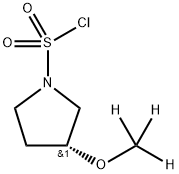 (R)-3-(甲氧基-D3)吡咯烷-1-磺酰氯 结构式