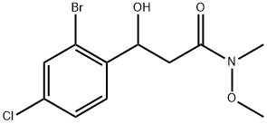 3-(2-BROMO-4-CHLOROPHENYL)-3-HYDROXY-N-METHOXY-N-METHYLPR 结构式