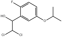 2,2-Dichloro-1-(2-fluoro-5-isopropoxyphenyl)ethanol 结构式