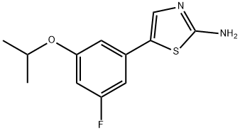 5-(3-fluoro-5-isopropoxyphenyl)thiazol-2-amine 结构式