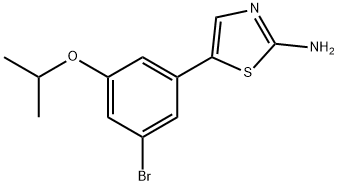 5-(3-Bromo-5-isopropoxyphenyl)thiazol-2-amine 结构式