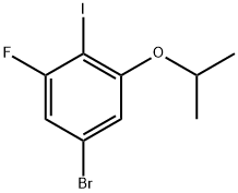 5-bromo-1-fluoro-2-iodo-3-isopropoxybenzene 结构式