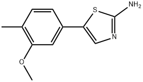 5-(3-methoxy-4-methylphenyl)thiazol-2-amine 结构式