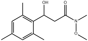 3-Hydroxy-3-mesityl-N-methoxy-N-methylpropanamide 结构式