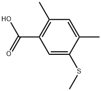 2,4-Dimethyl-5-(methylthio)benzoic acid 结构式