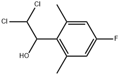 2,2-Dichloro-1-(4-fluoro-2,6-dimethylphenyl)ethanol 结构式