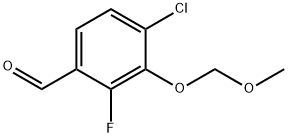 4-Chloro-2-fluoro-3-(methoxymethoxy)benzaldehyde 结构式