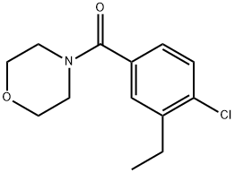 (4-Chloro-3-ethylphenyl)(morpholino)methanone 结构式