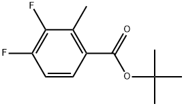 Tert-butyl 3,4-difluoro-2-methylbenzoate 结构式