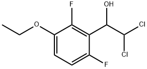 2,2-Dichloro-1-(3-ethoxy-2,6-difluorophenyl)ethanol 结构式