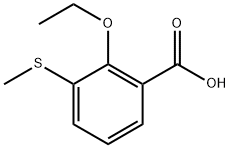 2-Ethoxy-3-(methylthio)benzoic acid 结构式