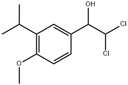 2,2-Dichloro-1-(3-isopropyl-4-methoxyphenyl)ethanol 结构式