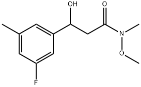 3-(3-FLUORO-5-METHYLPHENYL)-3-HYDROXY-N-METHOXY-N-METHYLP 结构式