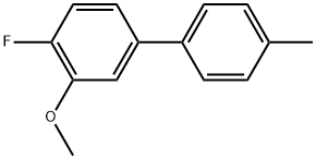 4-Fluoro-3-methoxy-4'-methyl-1,1'-biphenyl 结构式