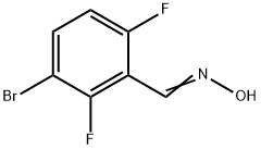 (E)-3-bromo-2,6-difluorobenzaldehyde oxime 结构式