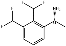 (R)-1-(2,3-双(二氟甲基)苯基)乙烷-1-胺 结构式
