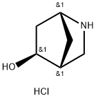 2-Azabicyclo[2.2.1]heptan-5-ol, hydrochloride (1:1), (1R,4R,5S)- 结构式