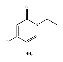 5-氨基-1-乙基-4-氟吡啶-2(1H)-酮 结构式