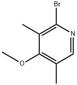 2-溴-4-甲氧基-3,5-二甲基吡啶 结构式