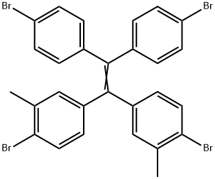 4,4'-(2,2-双(4-溴苯基)乙烯-1,1-二基)双(1-溴-2-甲基苯) 结构式