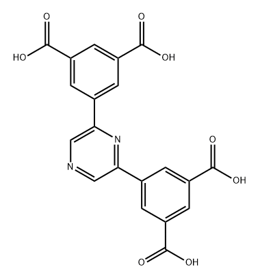 5,5'-(吡嗪-2,6-二基)二间苯二甲酸 结构式