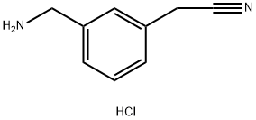 2-(3-(氨基甲基)苯基)乙腈盐酸盐 结构式