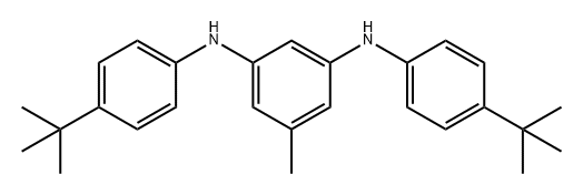 N1,N3-双(4-(叔丁基)苯基)-5-甲基苯-1,3-二胺 结构式