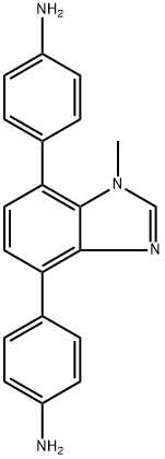4,4'-(1-甲基-1H-苯并[D]咪唑-4,7-二基)二苯胺 结构式