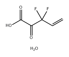 3,3-二氟-2-氧代戊-4-烯酸水合物 结构式