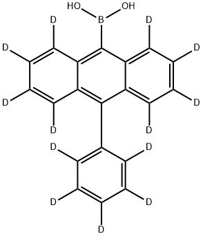 Boronic acid, B-[10-(phenyl-2,3,4,5,6-d5)-9-anthracenyl-1,2,3,4,5,6,7,8-d8]- 结构式