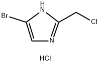 1H咪唑,5-溴-2-(氯甲基)-,盐酸盐(1:1) 结构式