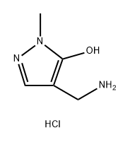 4-(氨甲基)-1-甲基1H-吡唑-5-醇二盐酸盐 结构式