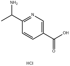 6-(1-aminoethyl)nicotinic acid dihydrochloride 结构式