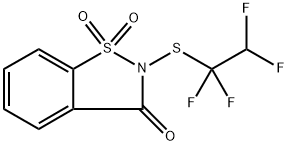 2-((1,1,2,2-四氟乙基)硫代)苯并[D]异噻唑-3(2H)-酮1,1-二氧化物 结构式