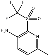 6-甲基-2-((三氟甲基)磺酰基)吡啶-3-胺 结构式