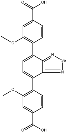 4,4'-(苯并[C][1,2,5]硒二唑-4,7-二基)双(3-甲氧基苯甲酸) 结构式