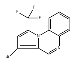 3-溴-1-(三氟甲基)吡咯并[1,2-A]喹喔啉 结构式