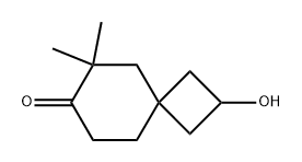 2-羟基-6,6-二甲基螺[3.5]壬烷-7-酮 结构式