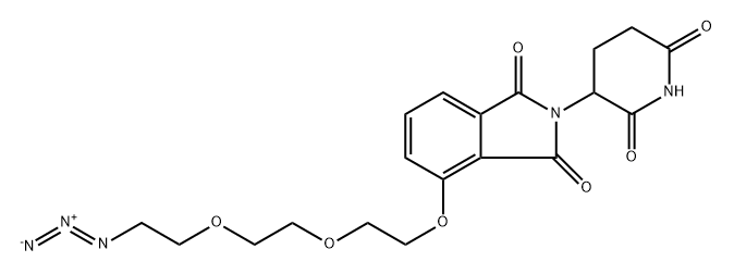 沙利度胺-O-二聚乙二醇-叠氮 结构式