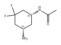 Acetamide, N-[(1R,5S)-5-amino-3,3-difluorocyclohexyl]- 结构式