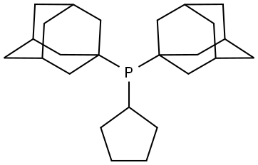 环戊基二(1-金刚烷基)膦 结构式