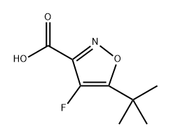 5-(叔丁基)-4-氟异噁唑-3-羧酸 结构式