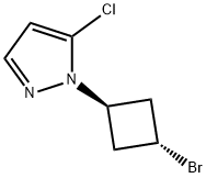 trans-1-(3-bromocyclobutyl)-5-chloro-pyrazole 结构式