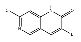 3-溴-7-氯-1,6-萘啶-2(1H)-酮 结构式